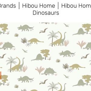 Hibou Home Dinosaur wall paper non woven wall paper decoration maximalist